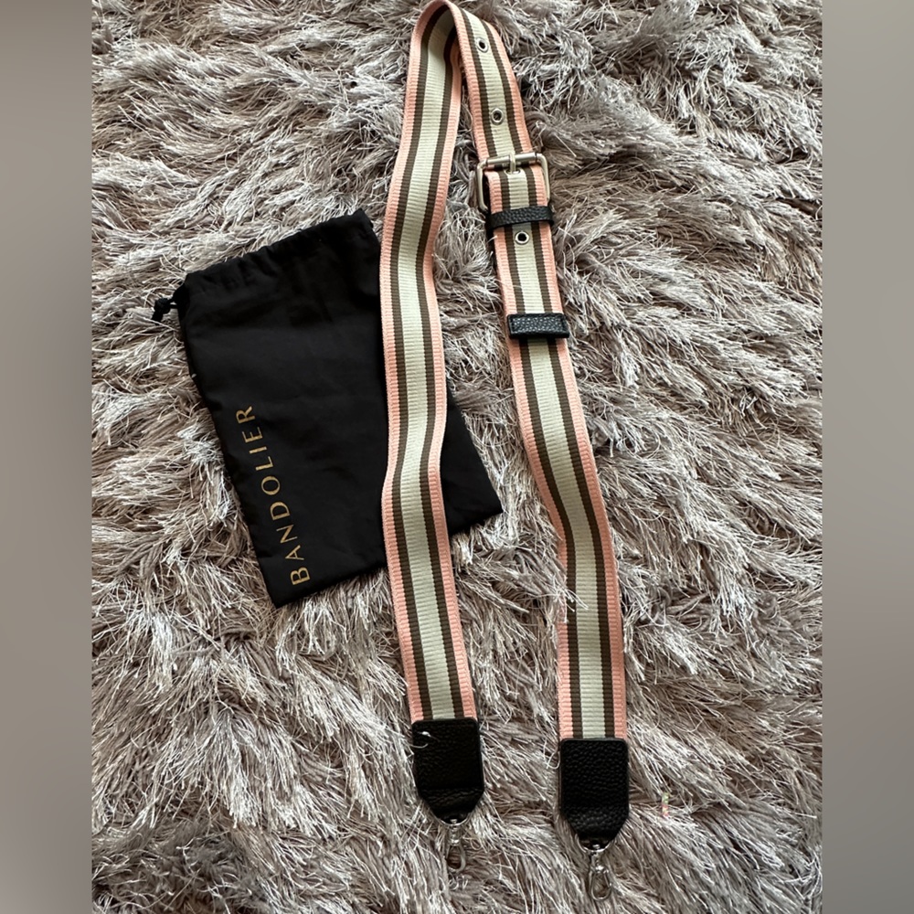 Bandolier Strap - Pink/army green